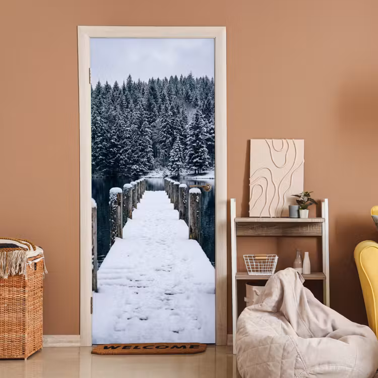 Deursticker - Steiger - Meer - Sneeuw - Bergen - Rustgevend — 2