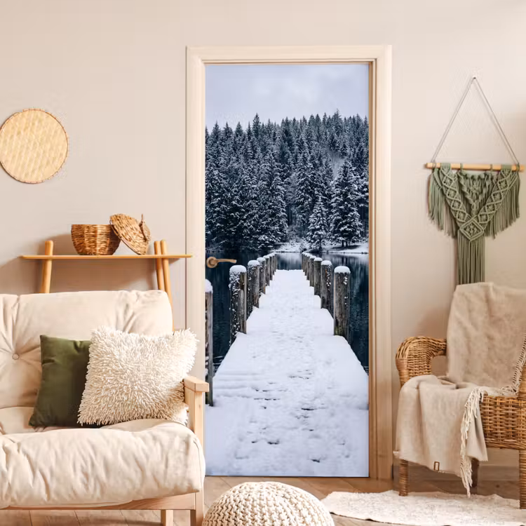 Deursticker - Steiger - Meer - Sneeuw - Bergen - Rustgevend — 4
