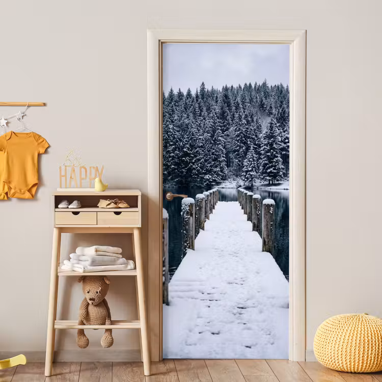 Deursticker - Steiger - Meer - Sneeuw - Bergen - Rustgevend — 6