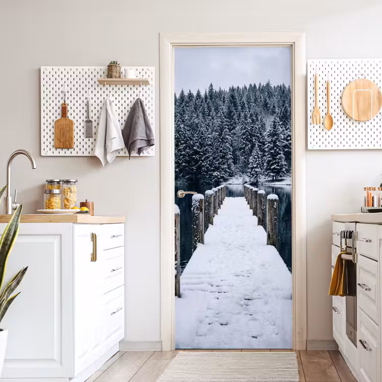 Deursticker - Steiger - Meer - Sneeuw - Bergen - Rustgevend — 7