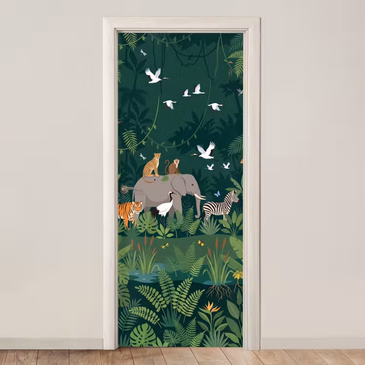 Deursticker - Tropisch - Jungle - Groen — 1