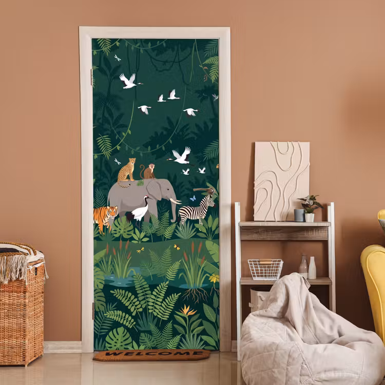 Deursticker - Tropisch - Jungle - Groen — 2