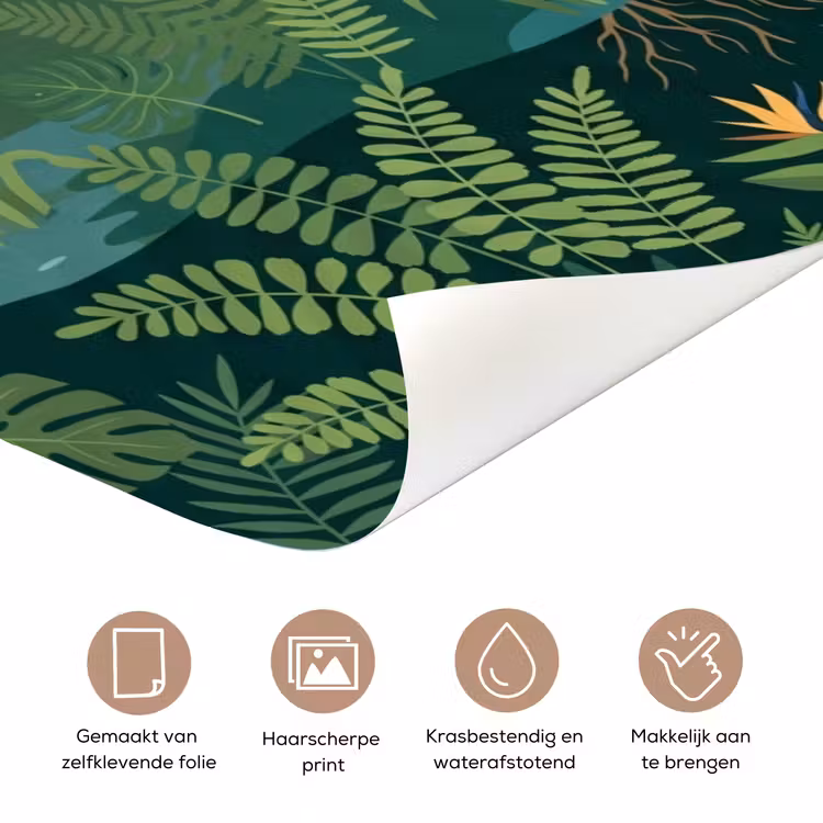 Deursticker - Tropisch - Jungle - Groen — 3
