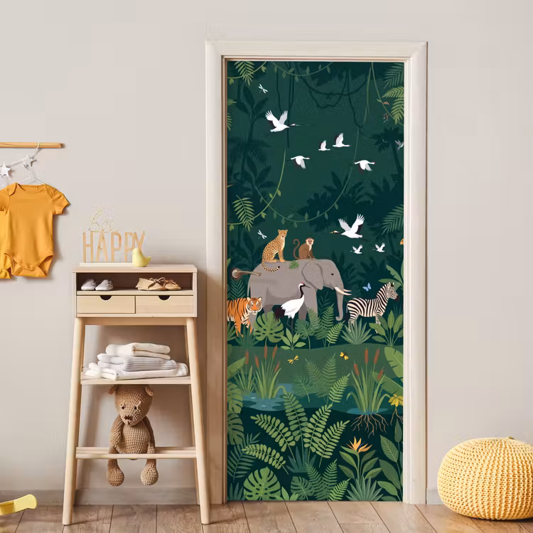 Deursticker - Tropisch - Jungle - Groen — 6