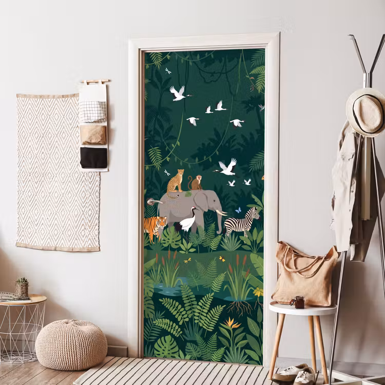 Deursticker - Tropisch - Jungle - Groen — 8