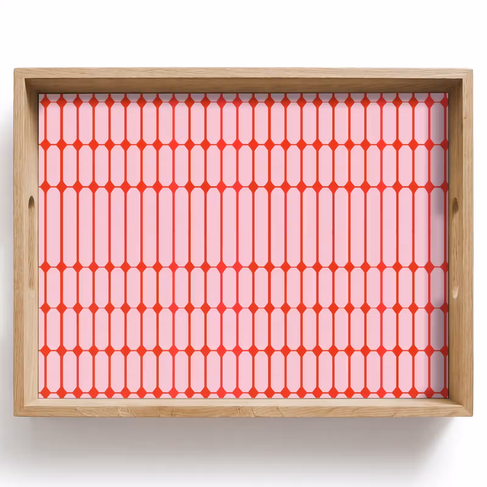 Dienblad - Geometrisch - Minimalistisch - Rood - Roze — 1