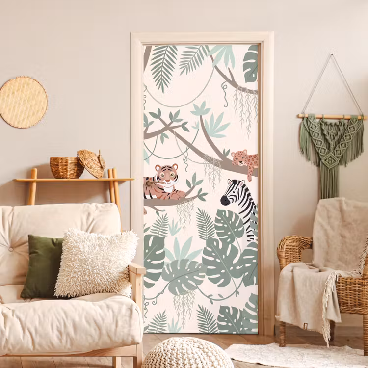 Deursticker - Jungle - Rustiek - Pastel — 4