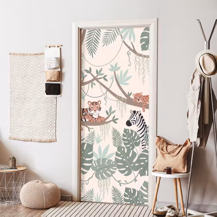 Deursticker - Jungle - Rustiek - Pastel — 8