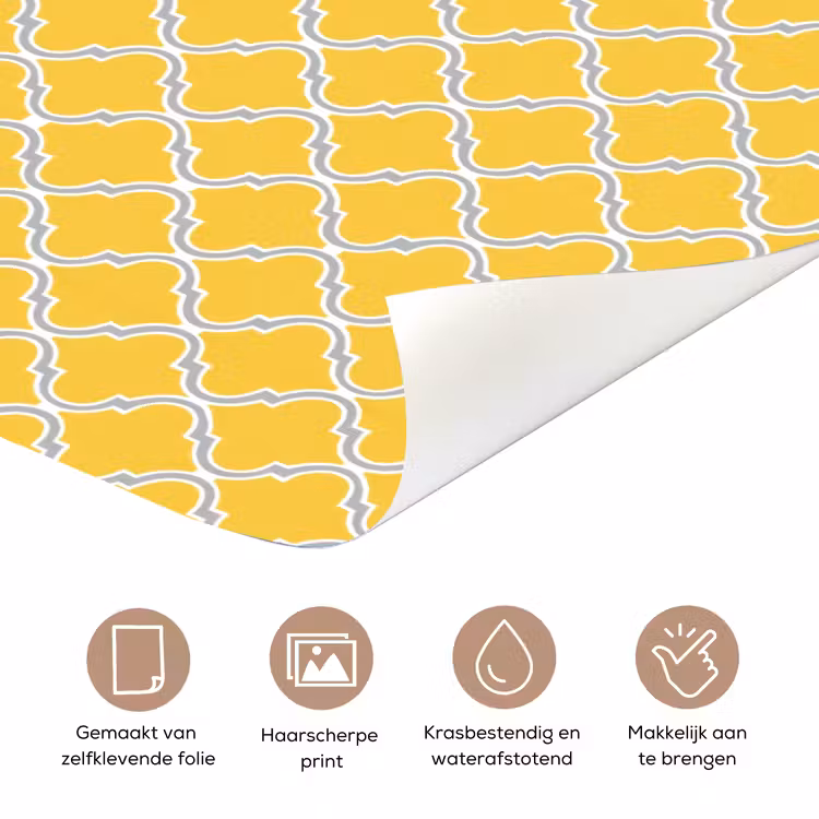 Deursticker - Lantaarn - Arabesk - Elegant - Geel — 3
