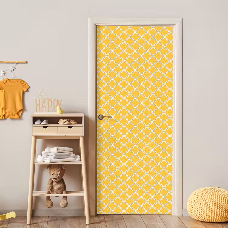Deursticker - Lantaarn - Arabesk - Elegant - Geel — 6