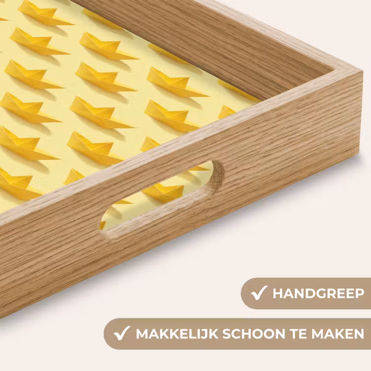 Dienblad - Bootjes - Origami - Creatief - Geel — 5