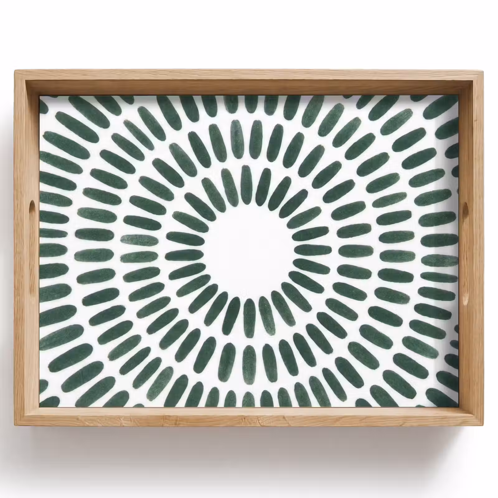 Dienblad - Abstract - Cirkel - Patroon - Modern - Groen — 1