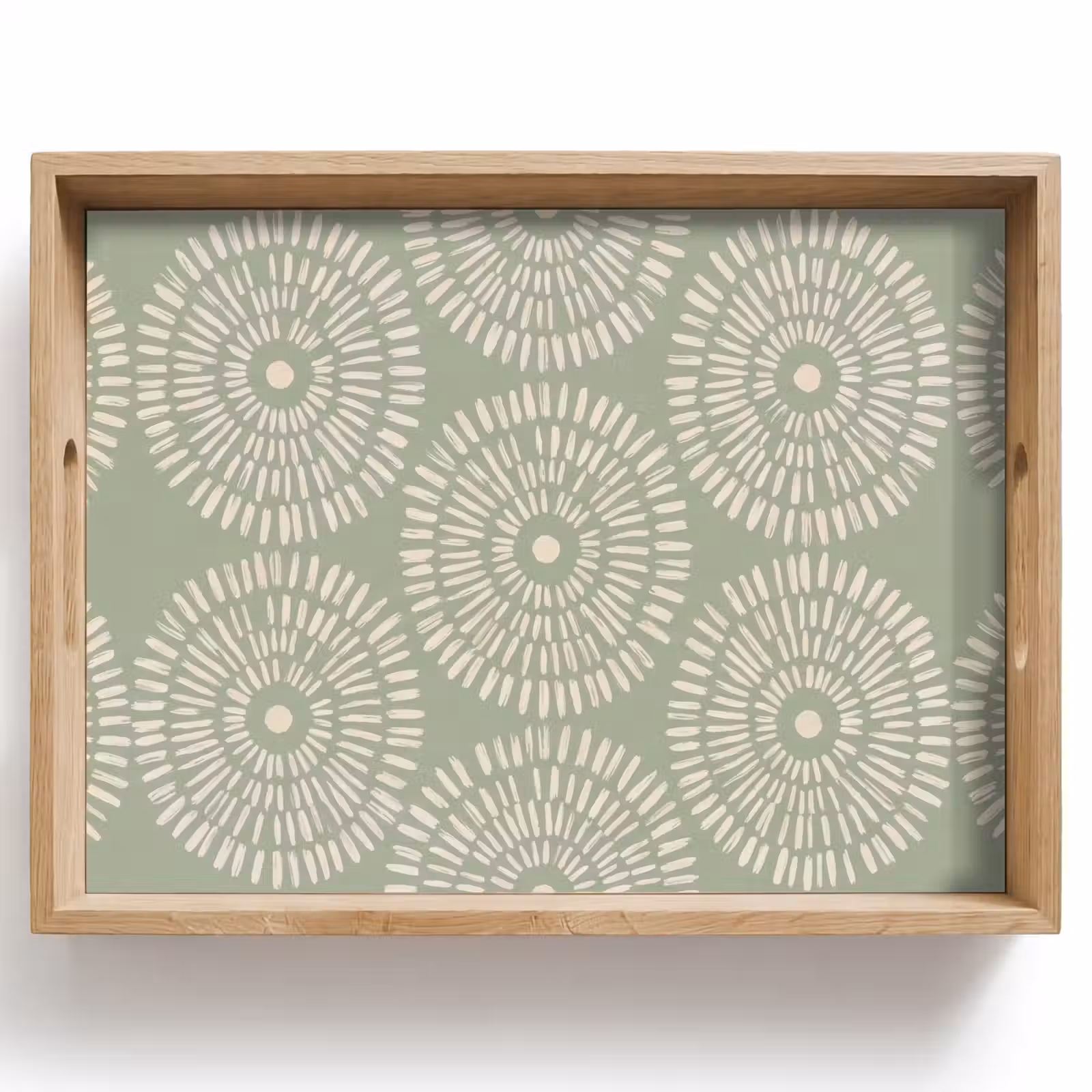 Dienblad - Patroon - Cirkels - Abstract - Modern - Groen — 1
