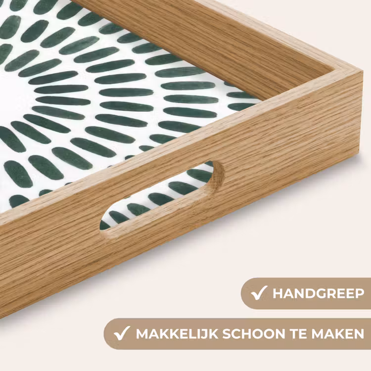 Dienblad - Abstract - Cirkel - Patroon - Modern - Groen — 5