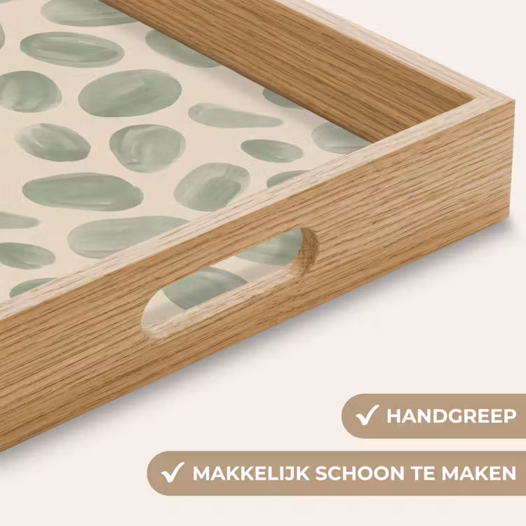 Dienblad - Abstract - Patroon - Organisch - Groen - Modern — 5