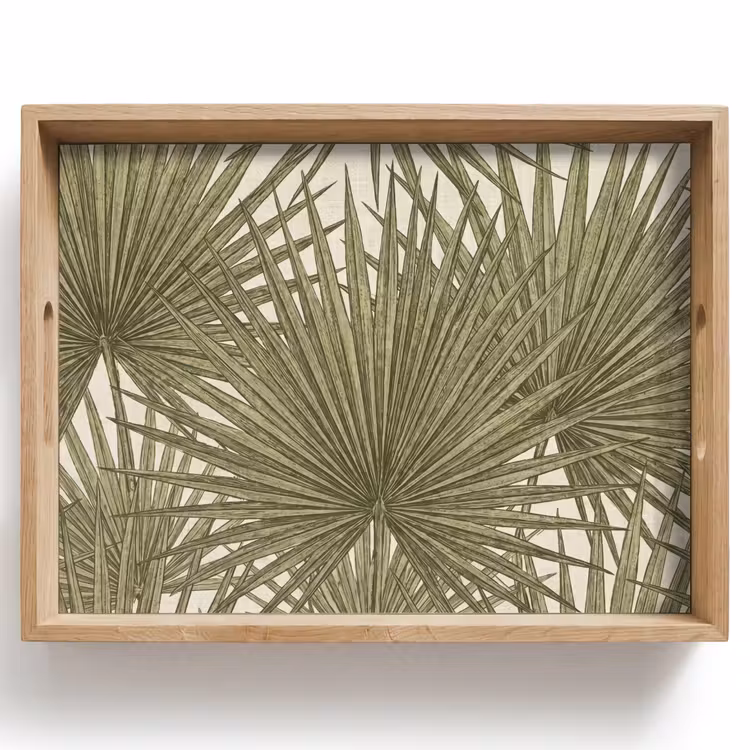 Dienblad - Blad - Tropisch - Patroon - Natuur - Groen — 1