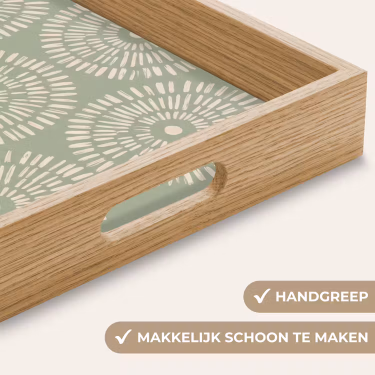 Dienblad - Patroon - Cirkels - Abstract - Modern - Groen — 5