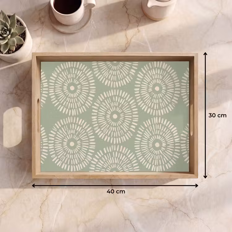 Dienblad - Patroon - Cirkels - Abstract - Modern - Groen — 9