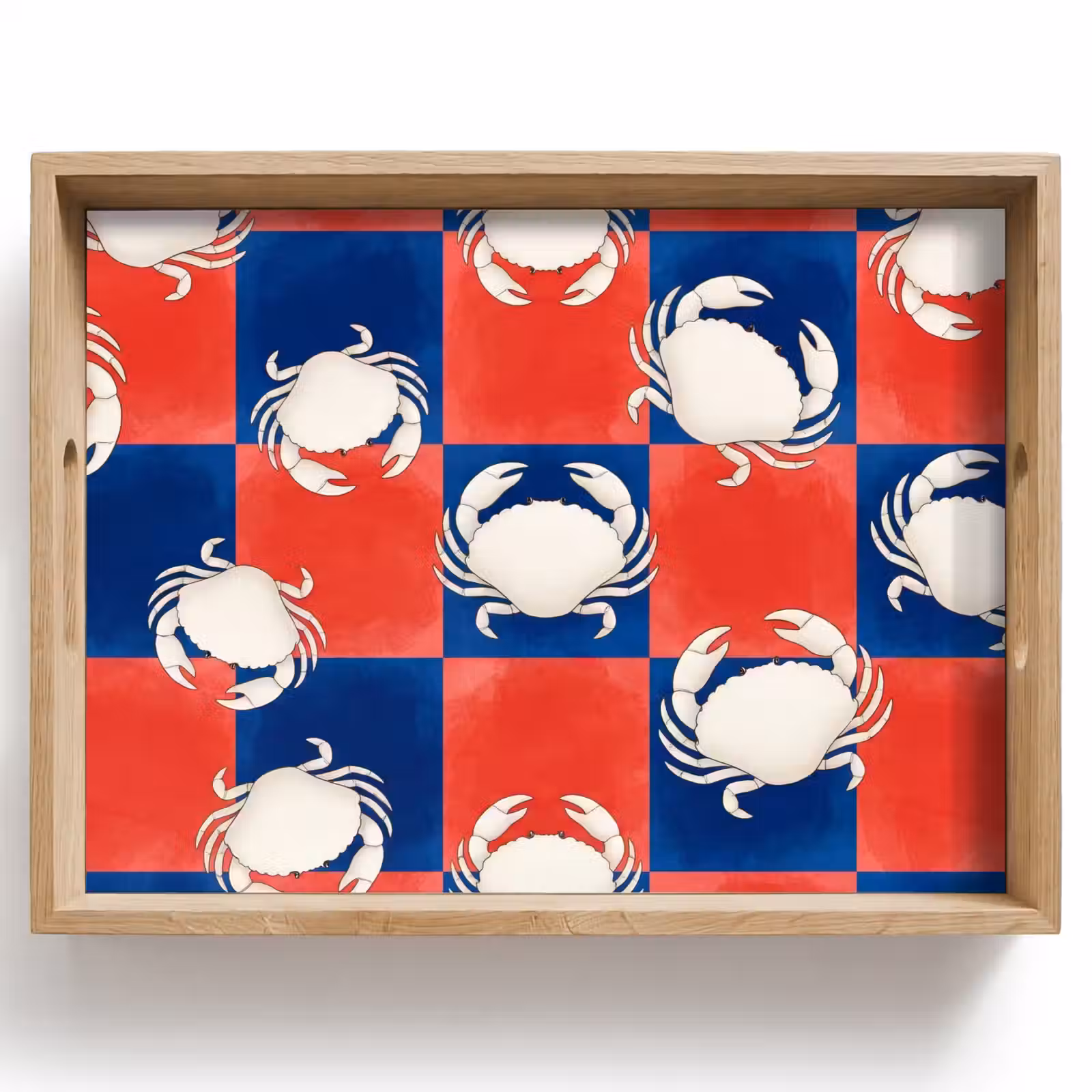Dienblad - Patroon - Zeeleven - Rood - Blauw - Abstract — 1