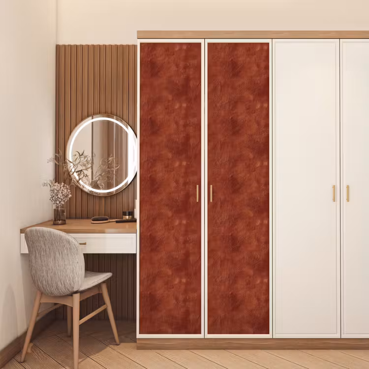 Deursticker - Stucwerk - Textuur - Terracotta — 5