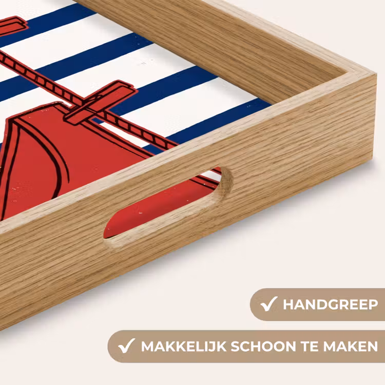 Dienblad - Badkleding - Waslijn - Zomer - Illustratie - Rood — 5