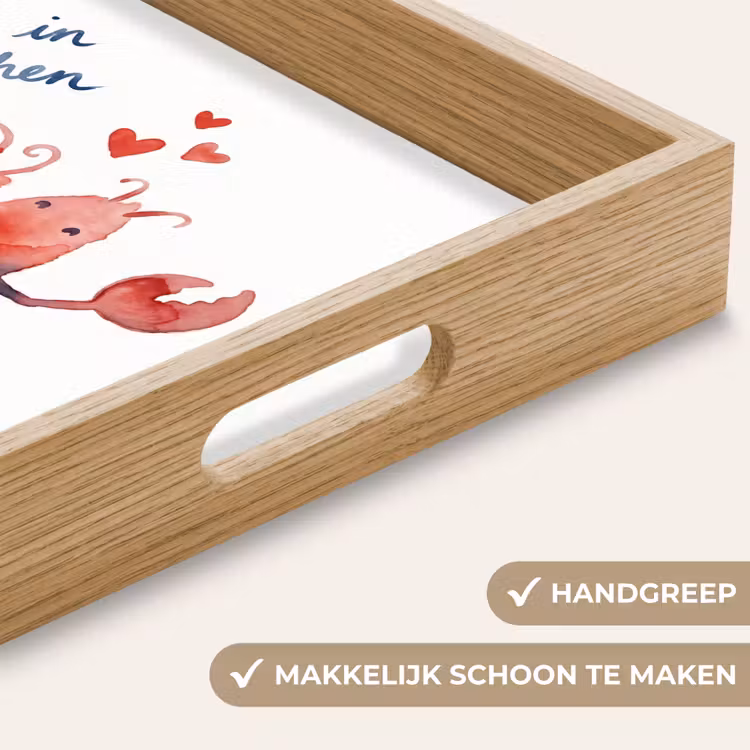 Dienblad - Dier - Dans - Liefde - Waterverf - Rood — 5