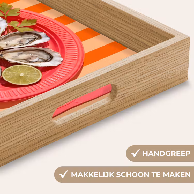 Dienblad - Eten - Oester - Zeevruchten - Oranje - Modern — 5