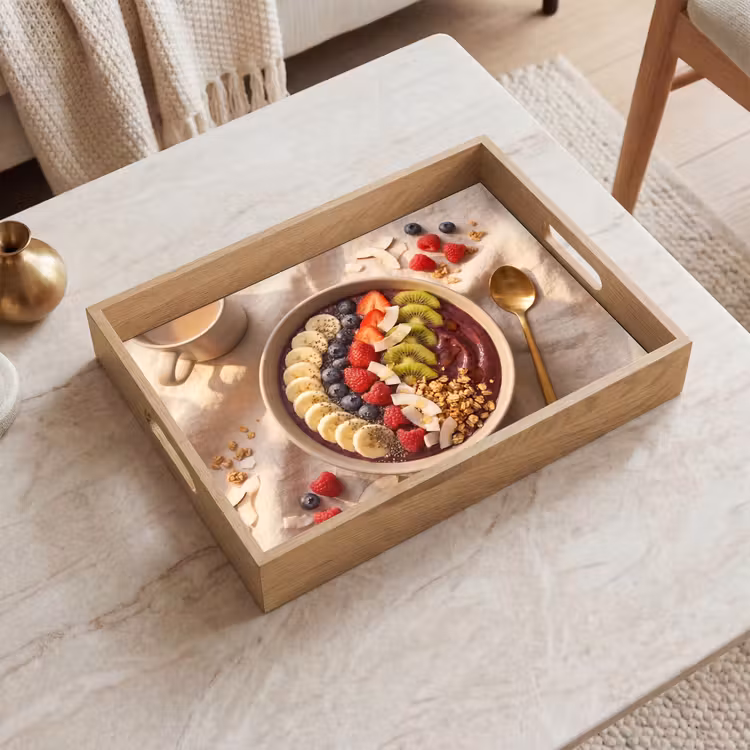 Dienblad - Eten - Ontbijtkom - Fruit - Gezond - Kleurrijk — 2