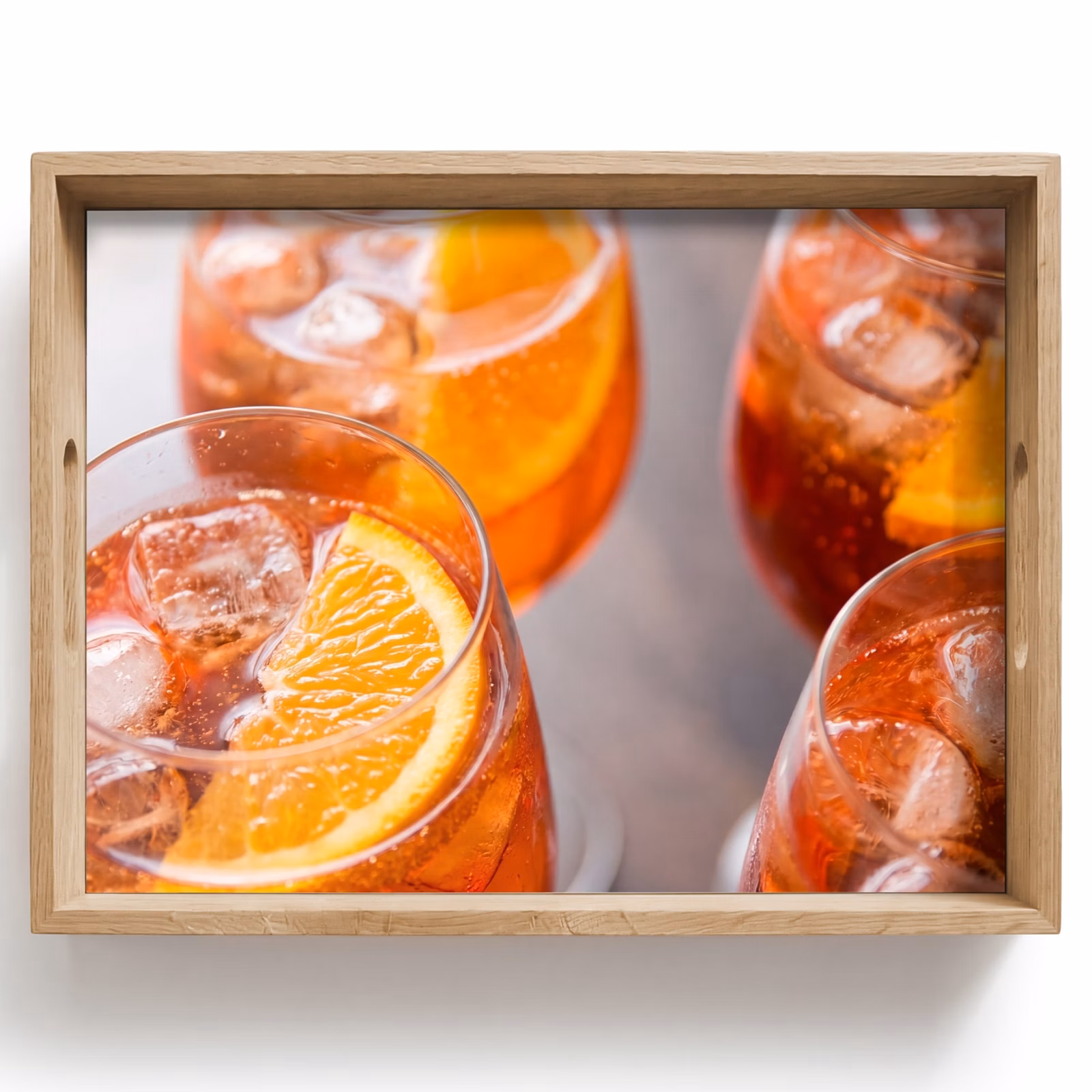 Dienblad - Drank - Sinaasappel - IJs - Zomer - Oranje — 1