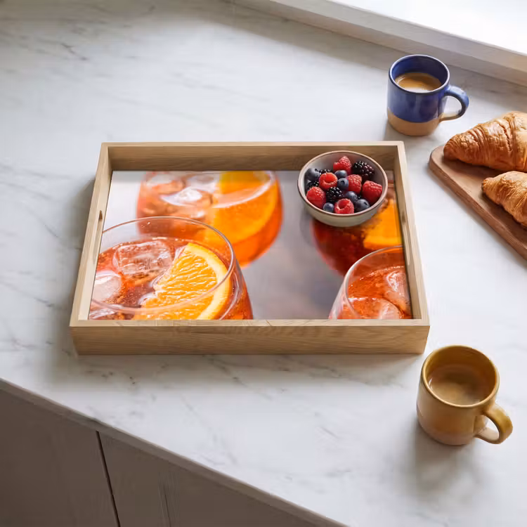 Dienblad - Drank - Sinaasappel - IJs - Zomer - Oranje — 4