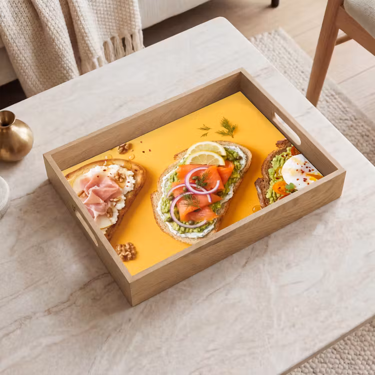 Dienblad - Eten - Brood - Ontbijt - Modern - Kleurrijk — 2