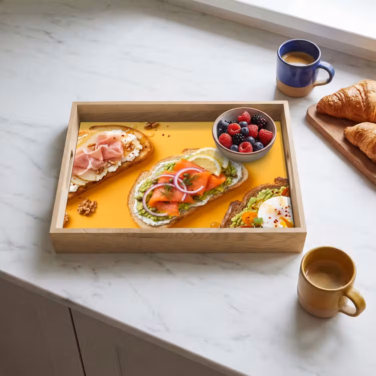 Dienblad - Eten - Brood - Ontbijt - Modern - Kleurrijk — 4