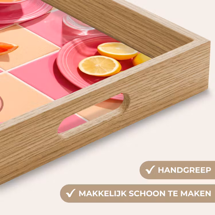 Dienblad - Eten - Citrusvruchten - Stillevens - Roze - Oranje — 5