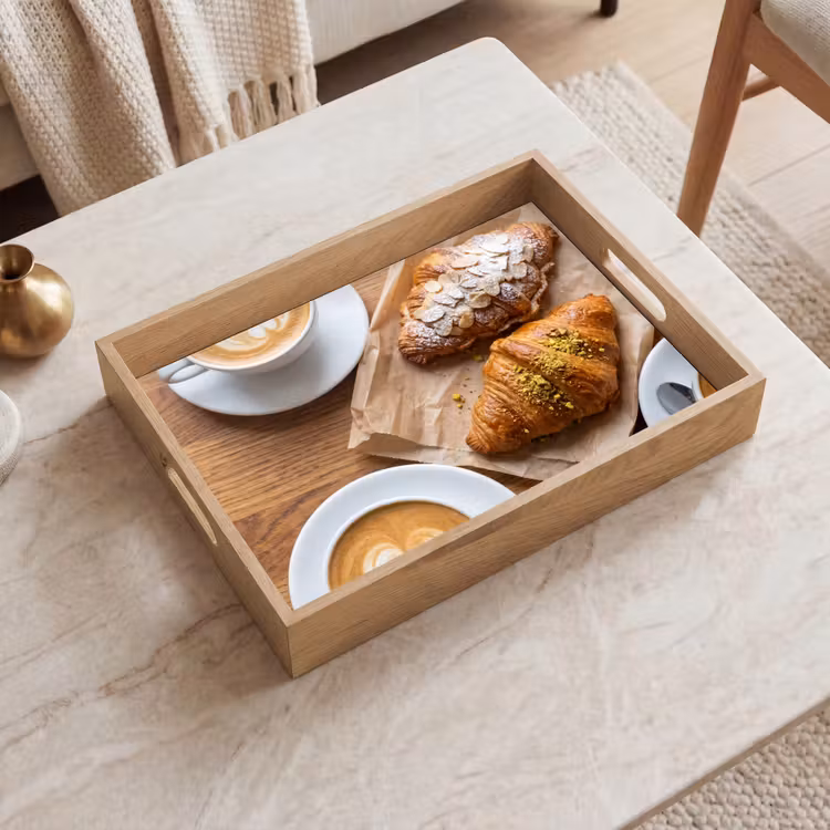 Dienblad - Eten - Croissant - Koffie - Ontbijt - Modern — 2