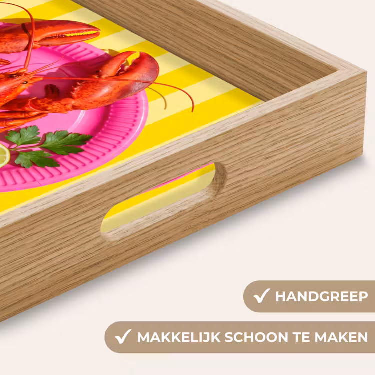 Dienblad - Eten - Roze - Geel - Modern - Culinaire — 5