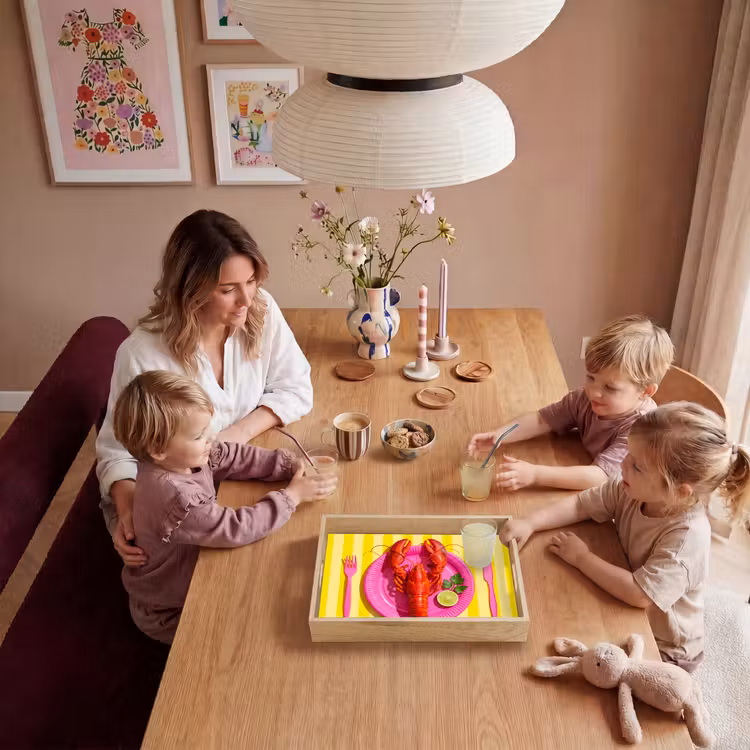 Dienblad - Eten - Roze - Geel - Modern - Culinaire — 7