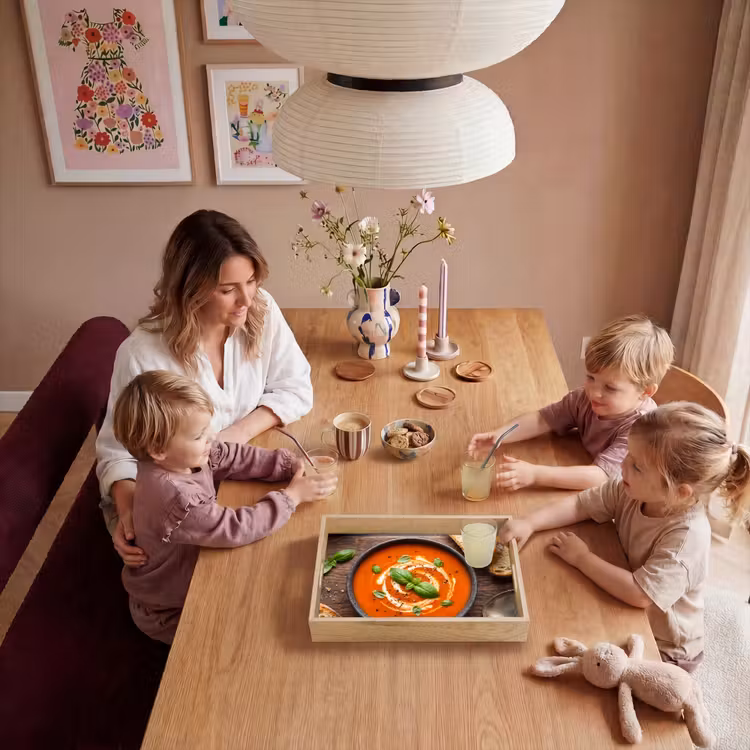 Dienblad - Eten - Soep - Basilicum - Rustiek - Rood — 7