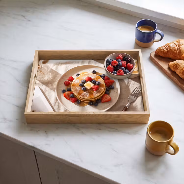 Dienblad - Pannenkoeken - Bessen - Ontbijt - Modern - Beige — 4