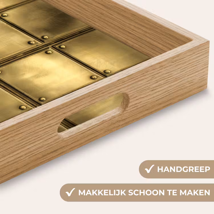 Dienblad - Platen - Industrieel - Stoer - Goud — 5