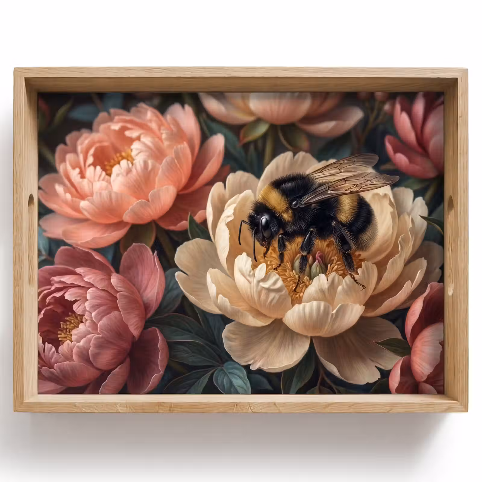 Dienblad - Bloemen - Insect - Natuur - Roze — 1