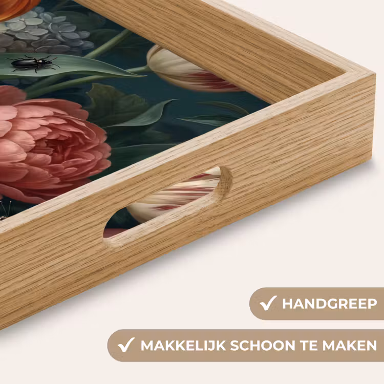Dienblad - Bloemen - Boeket - Natuur - Klassiek - Donker — 5