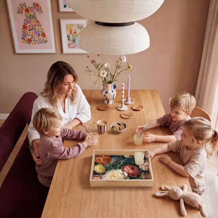 Dienblad - Bloemen - Boeket - Natuur - Klassiek - Donker — 7