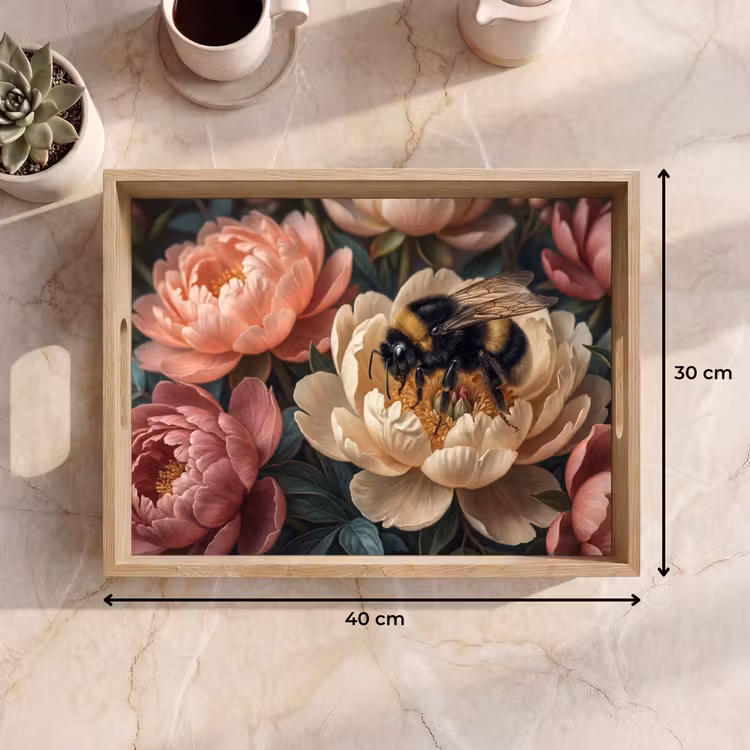 Dienblad - Bloemen - Insect - Natuur - Roze — 9