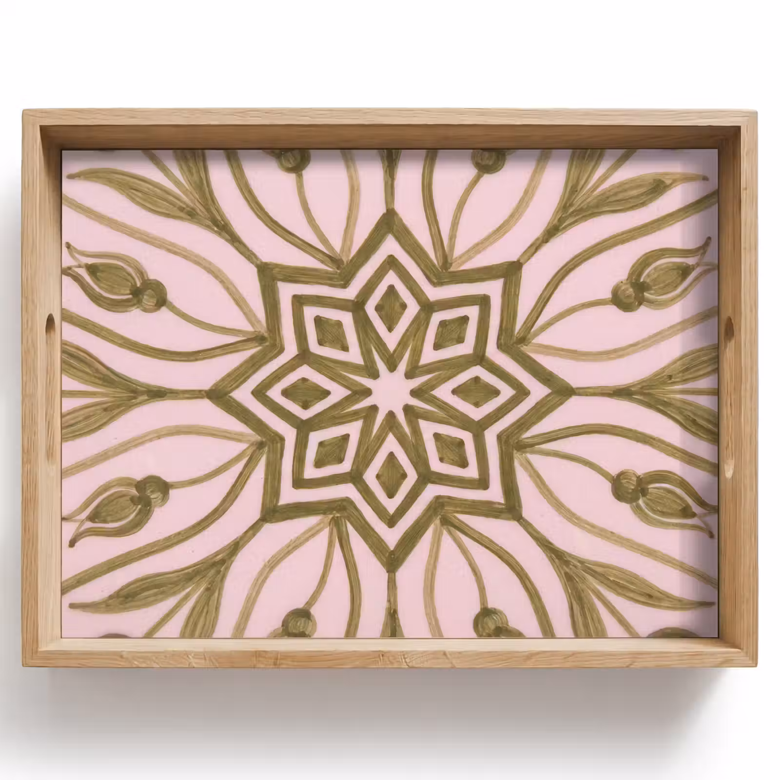 Dienblad - Patroon - Mandala - Decoratie - Abstract - Groen — 1