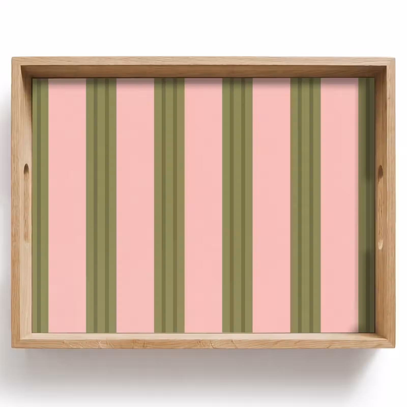 Dienblad - Patroon - Strepen - Abstract - Roze - Groen — 1