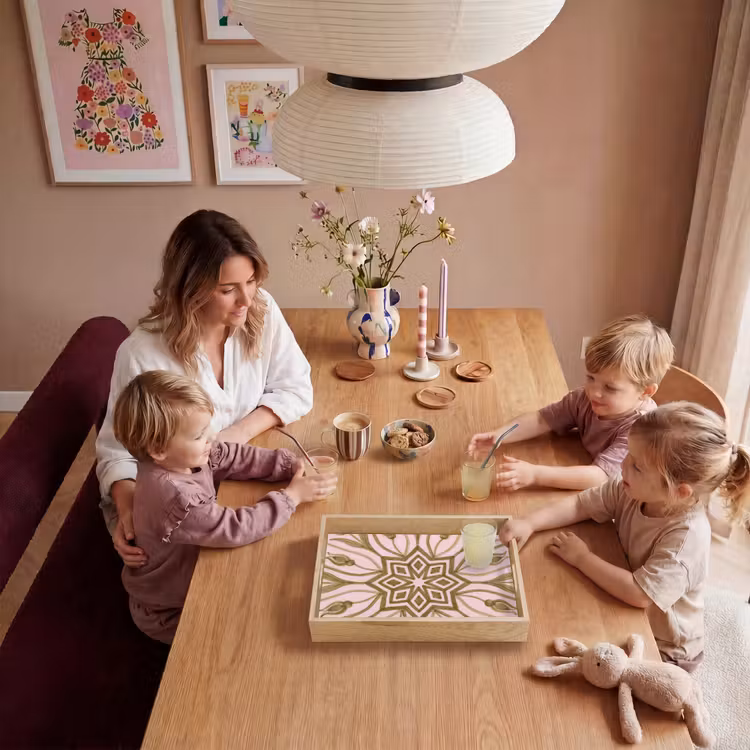 Dienblad - Patroon - Mandala - Decoratie - Abstract - Groen — 7