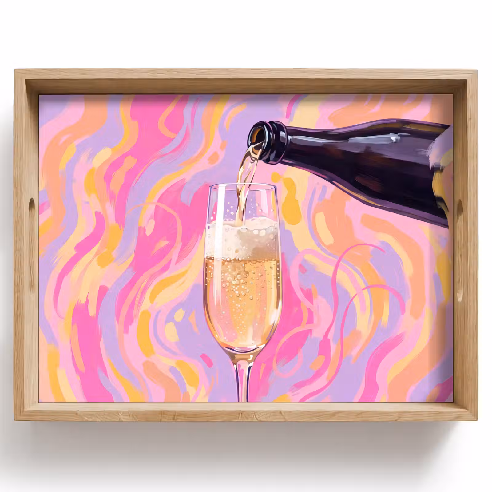 Dienblad - Drank - Inschenken - Feest - Abstract - Roze — 1