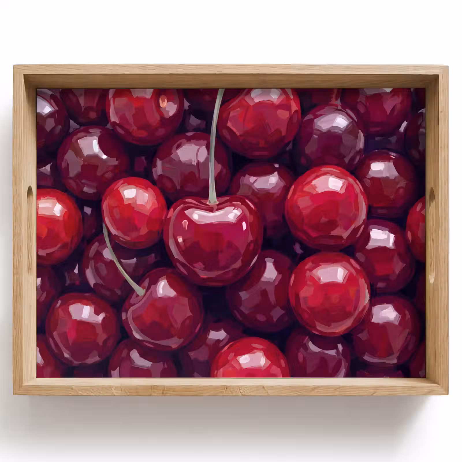 Dienblad - Fruit - Kersen - Eten - Modern - Rood — 1