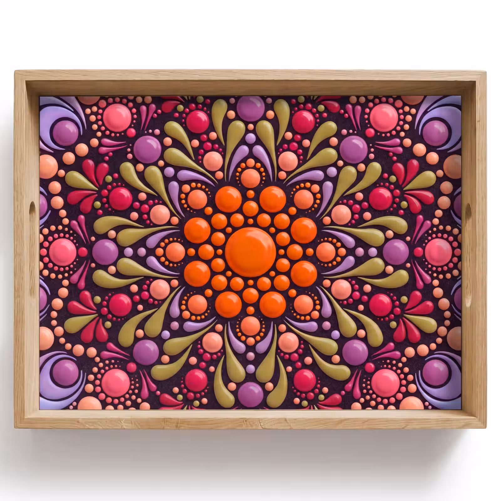 Dienblad - Patroon - Stippen - Abstract - Modern - Kleurrijk — 1