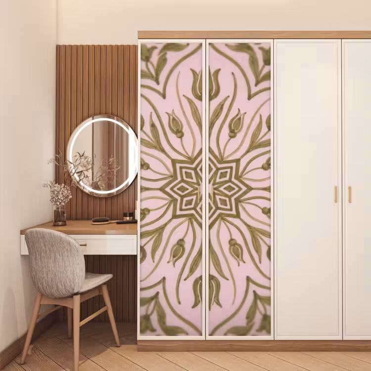 Deursticker - Patroon - Mandala - Decoratie - Abstract - Groen — 5